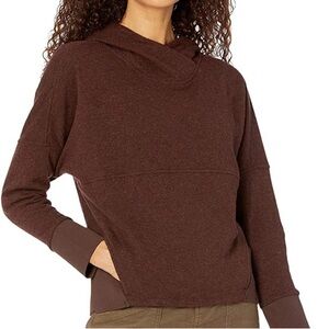 PRANA PASKAL SWEATER Rasin WOMEN'S  XL recycled wool blend